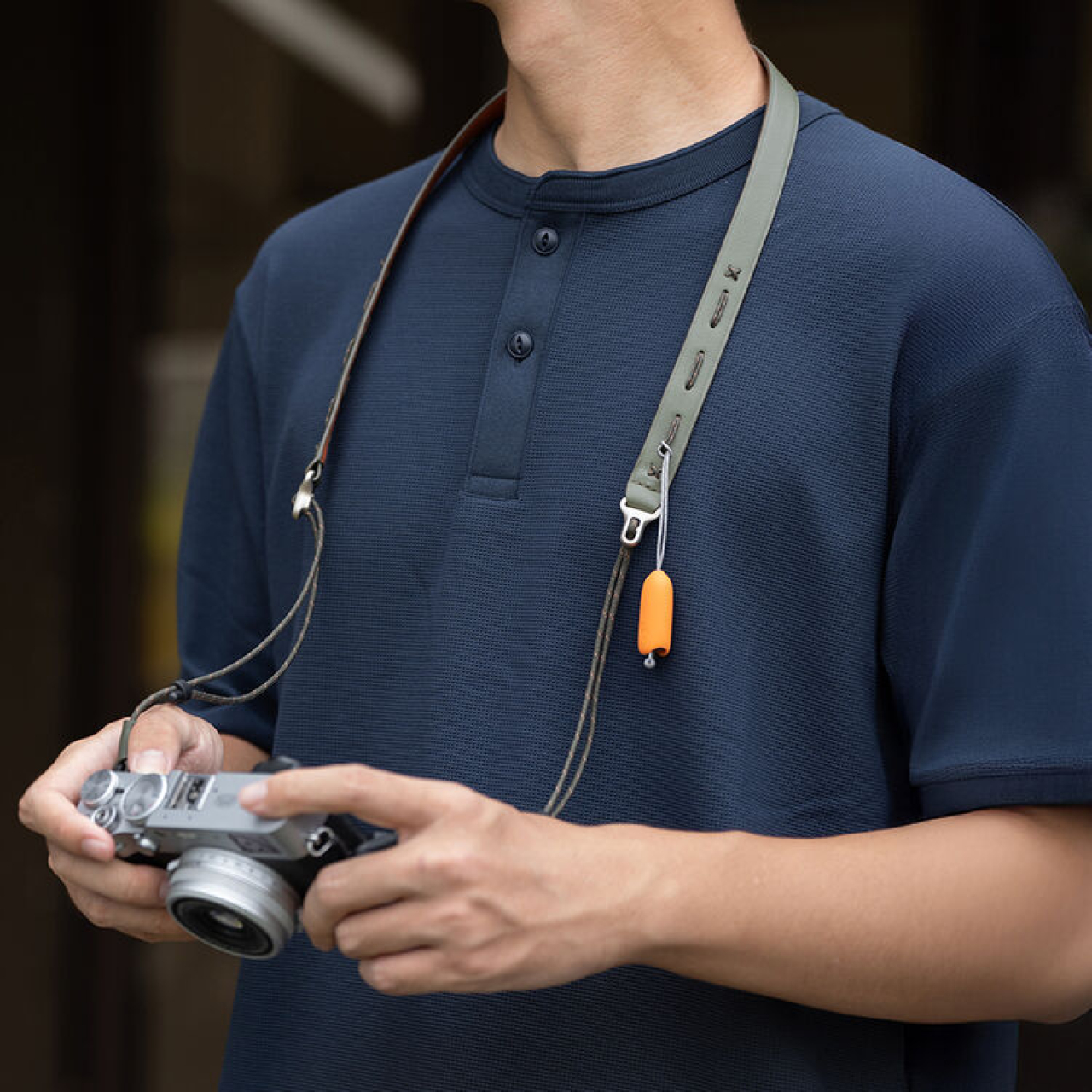 Pgytech Pgytech CB-583 Tracolla Slim (verde oliva vintage)