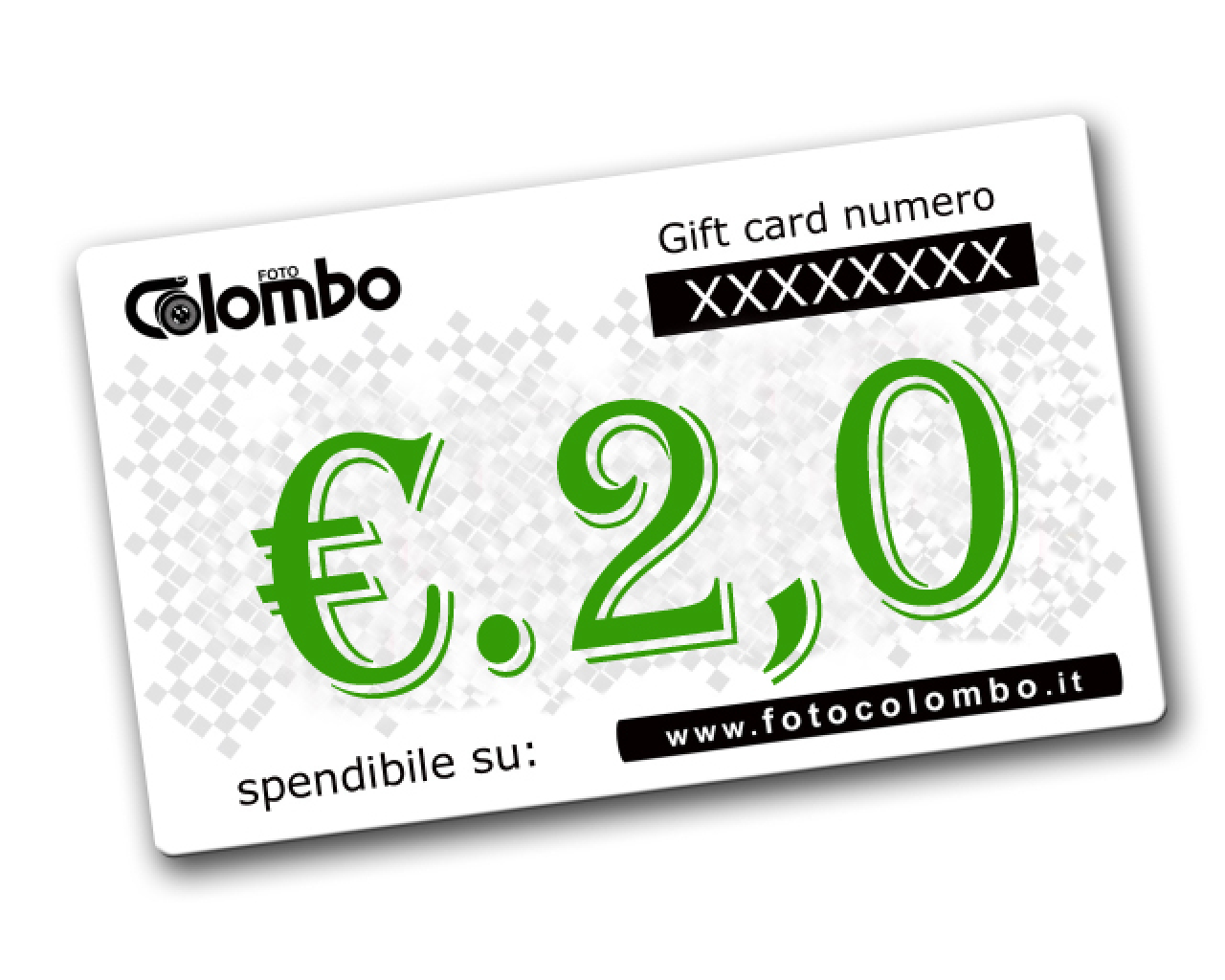  Gigft Card   2 euro compresa