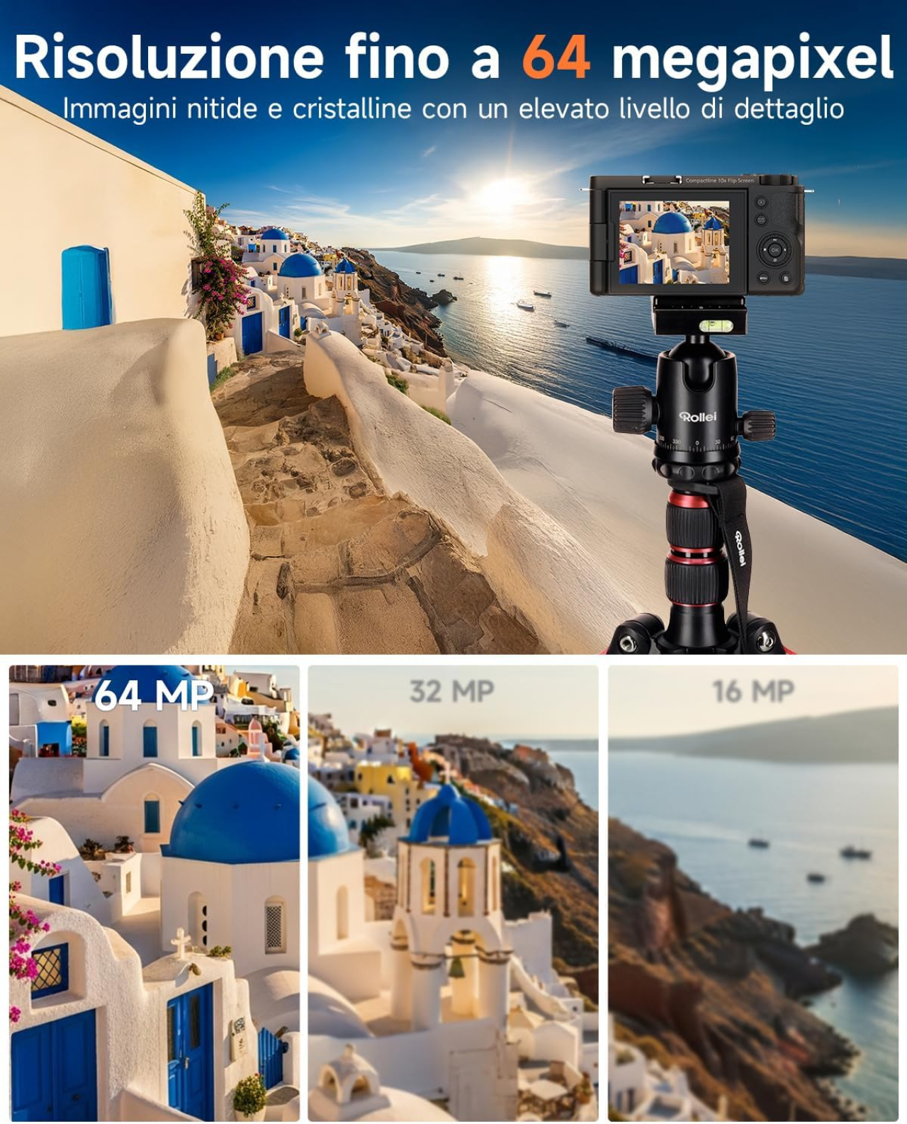 Rollei Rollei - Compactline 10x Flip Screen