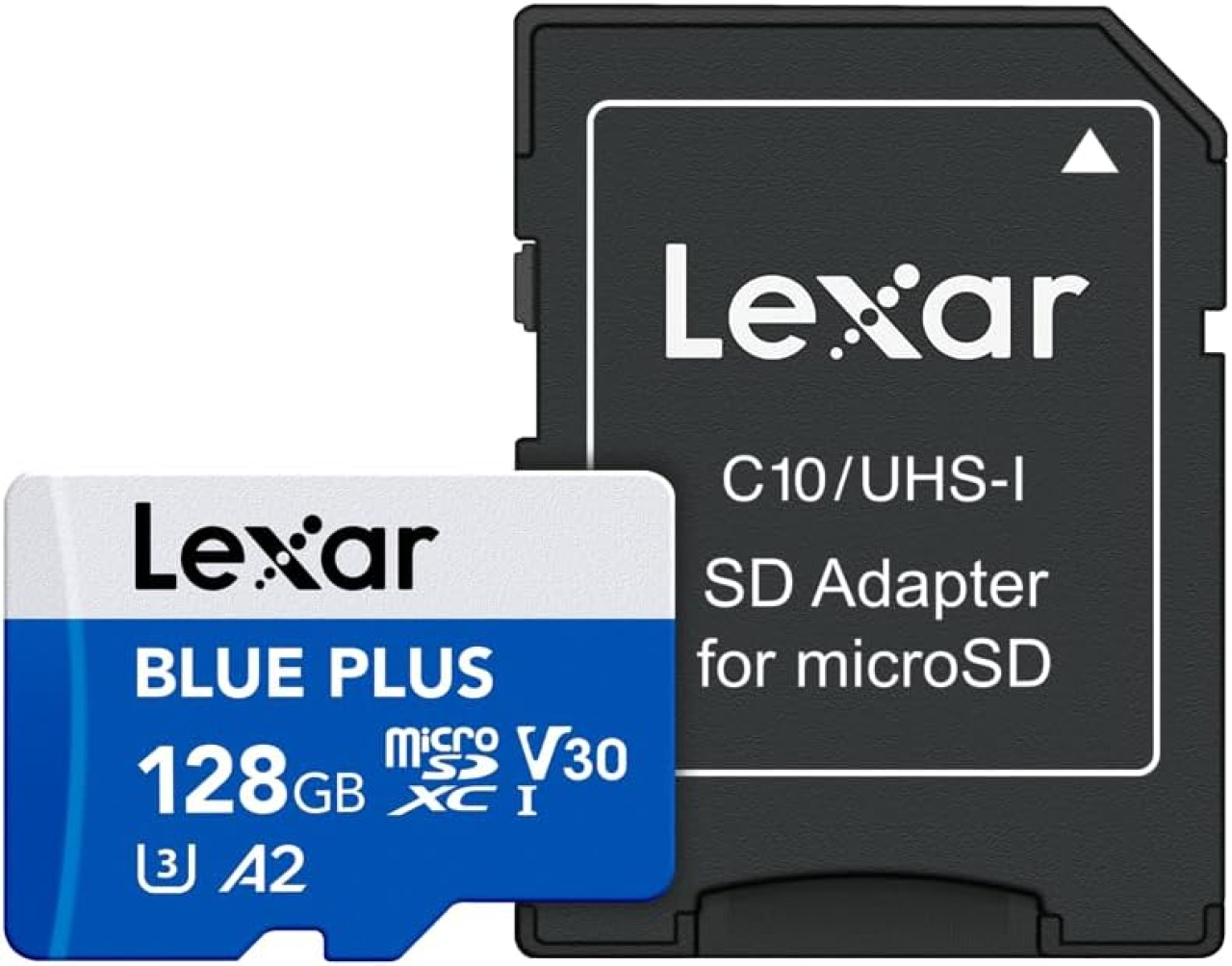 Lexar Lexar 128GB LEXAR MICROSDHC BLUE PLUS W/ADAT.
