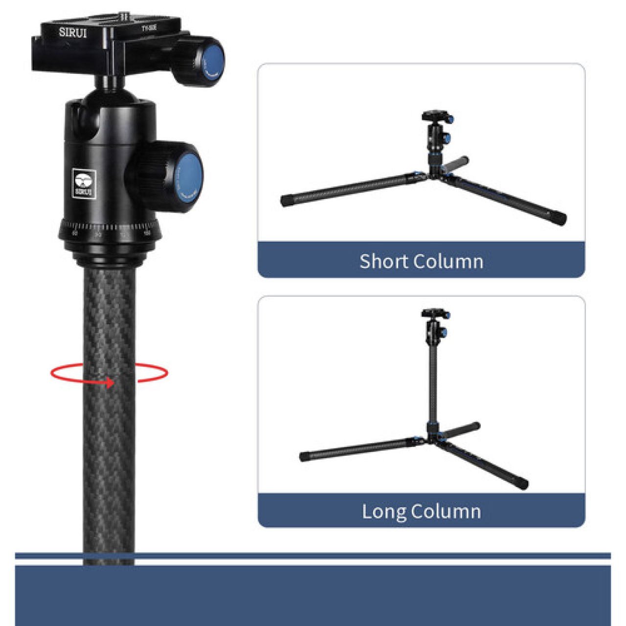 Sirui Sirui - Treppiede Traveler AT-125 CON TESTA E-10