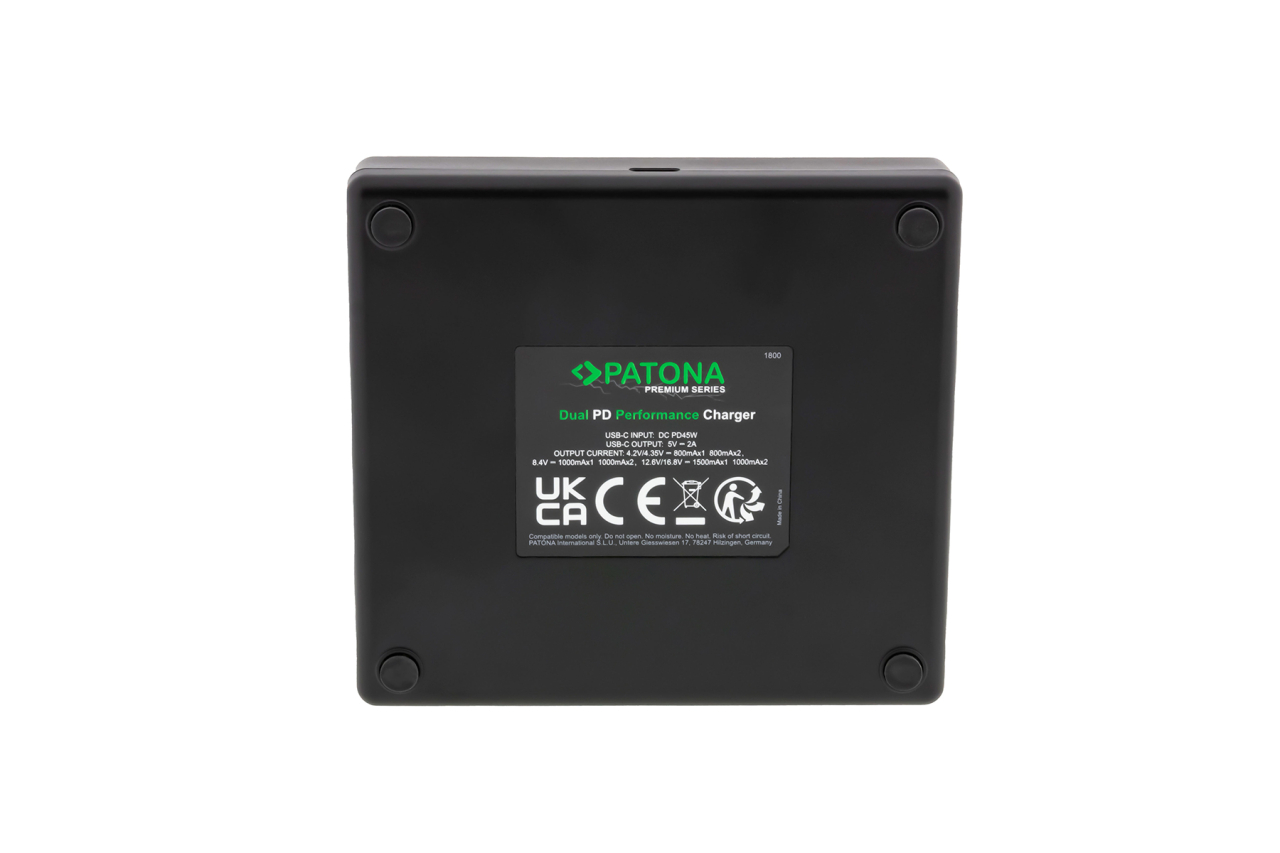 Patona Patone Premium Dual PD Performance Charger per nikon EN-EL15