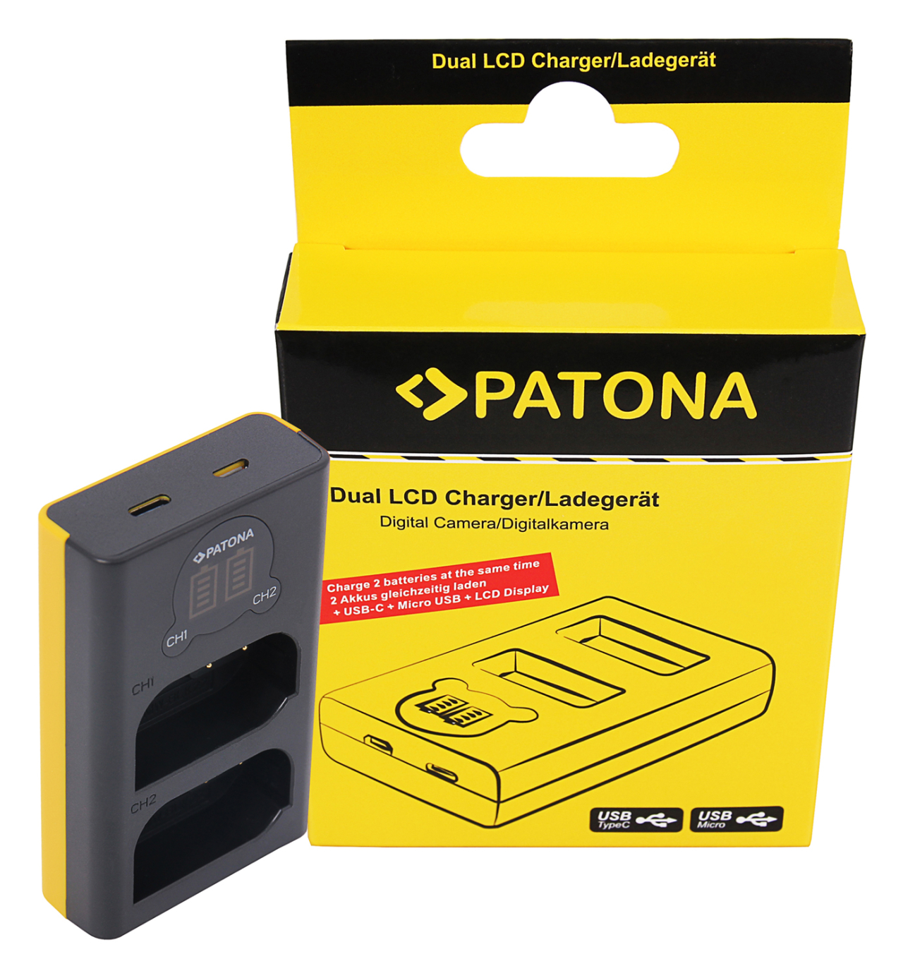 Patona Patona Caricabatteria Usb Dual per Panasonic DMW BLK22
