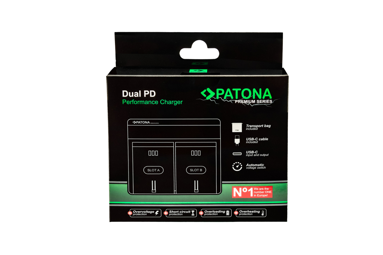 Patona Patona Premium NP-FZ100 Dual PD Performance Charger incl. USB-C input/output