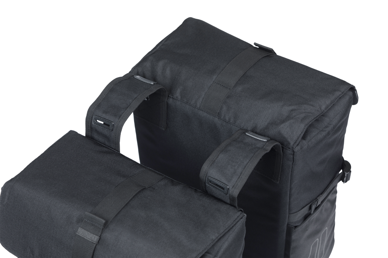 Basil Basil double panniers Move nero, 30l