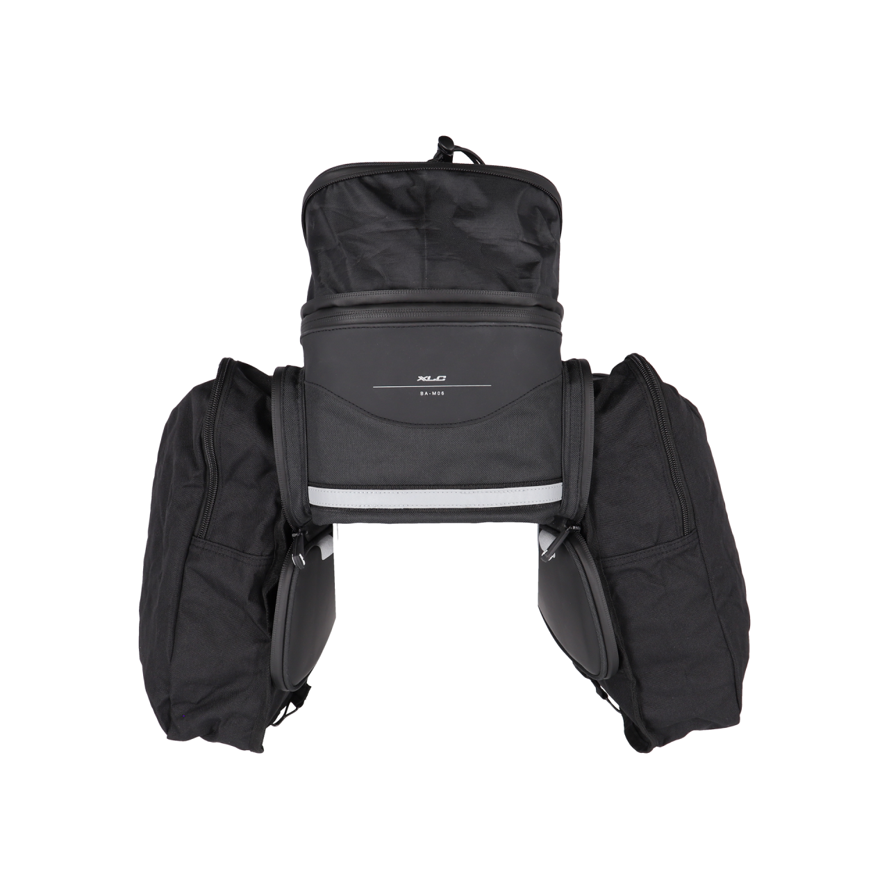 XLC XLC Borsa per portapacchi 5:1 BA-M06 nero/antracite, 28x18x15cm, 8,5-21,5l