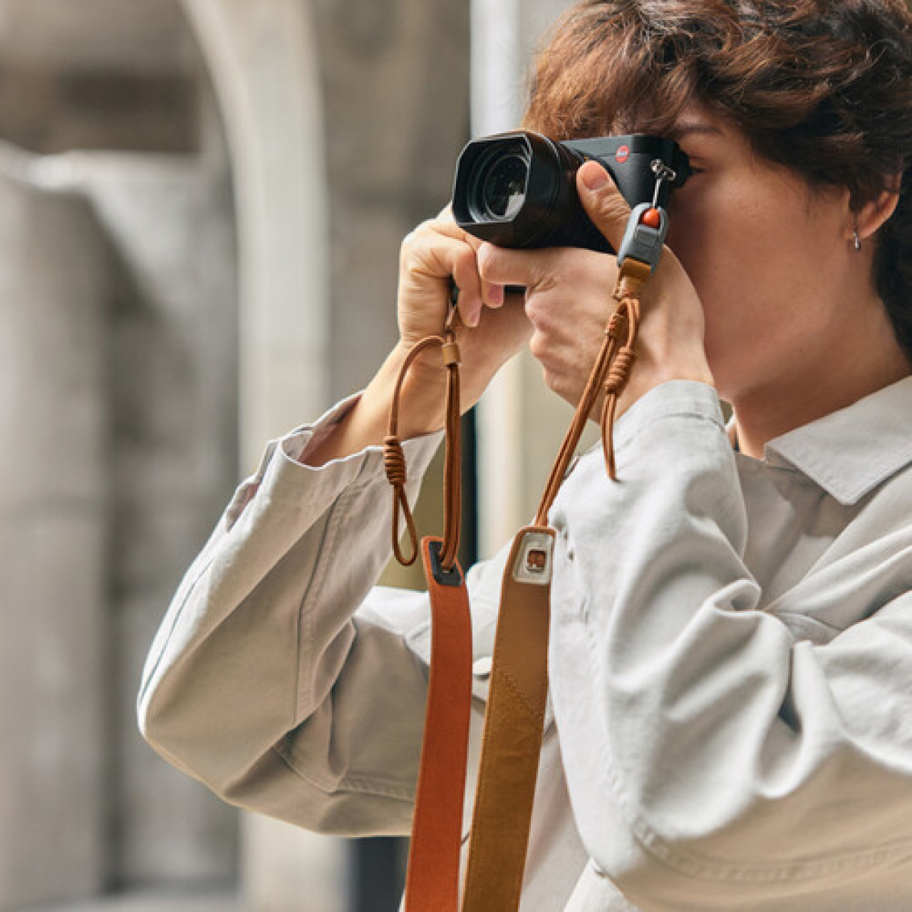 Pgytech Pgytech CB-601 CAMERA STRAP AIR PREMIUM LEATHER STYLE-AUTUMN CANYON TAN
