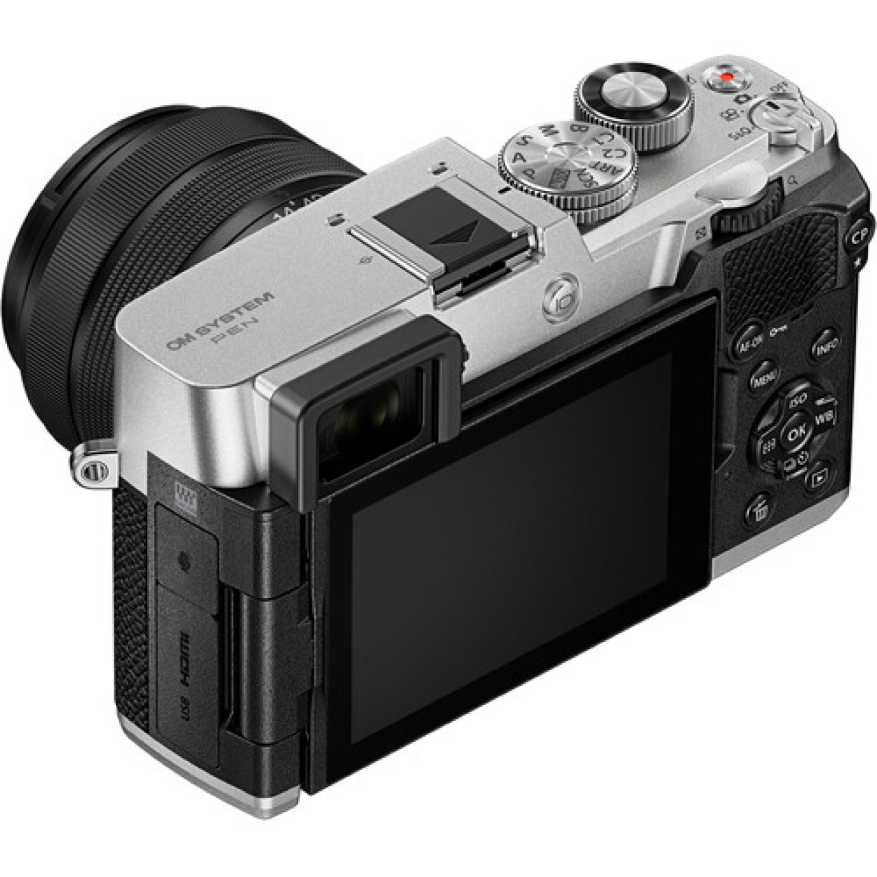 Om system olympus OM SYSTEM PEN Mirrorless Camera with 14-42mm III Lens (Silver)