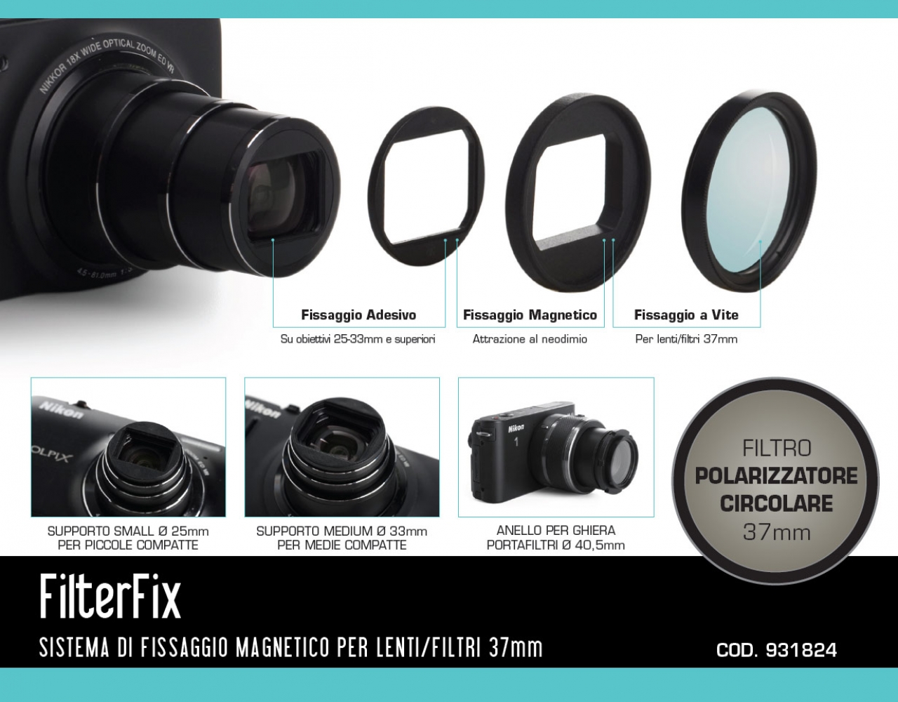 Nikon NIKON FILTERFIX + POLAIRE. CIRC.37MM