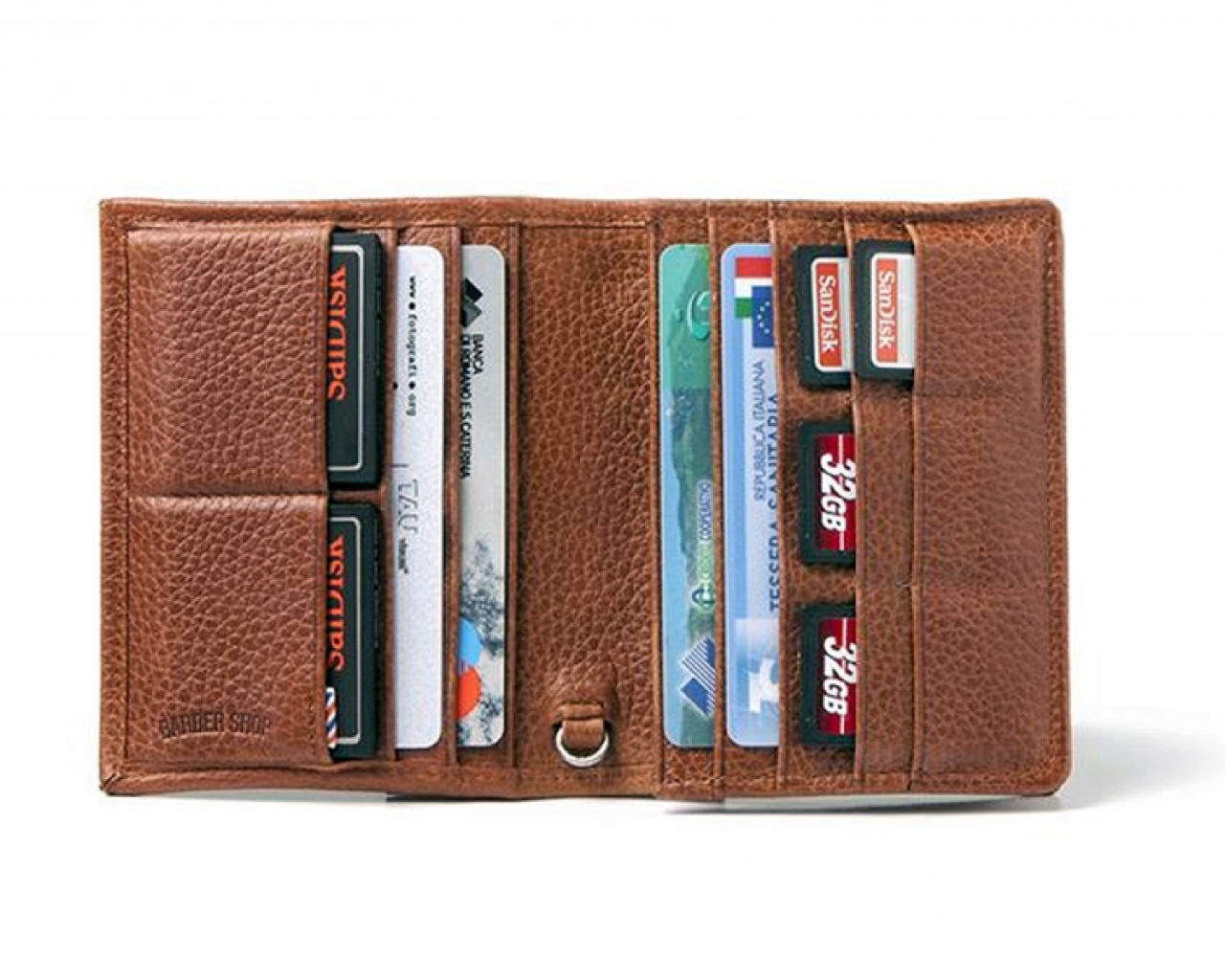 Barbershop Barber Shop - Frange - Cuir Brun Gariné