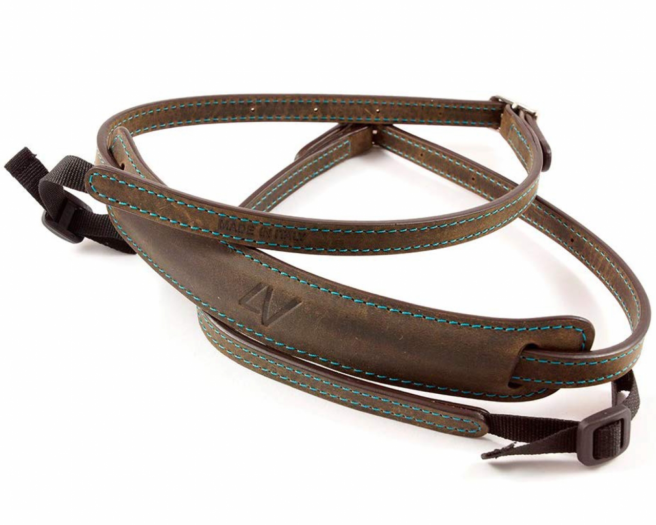 4v design 4V Design - LUSSO Tracolla Slim Green/Cyan