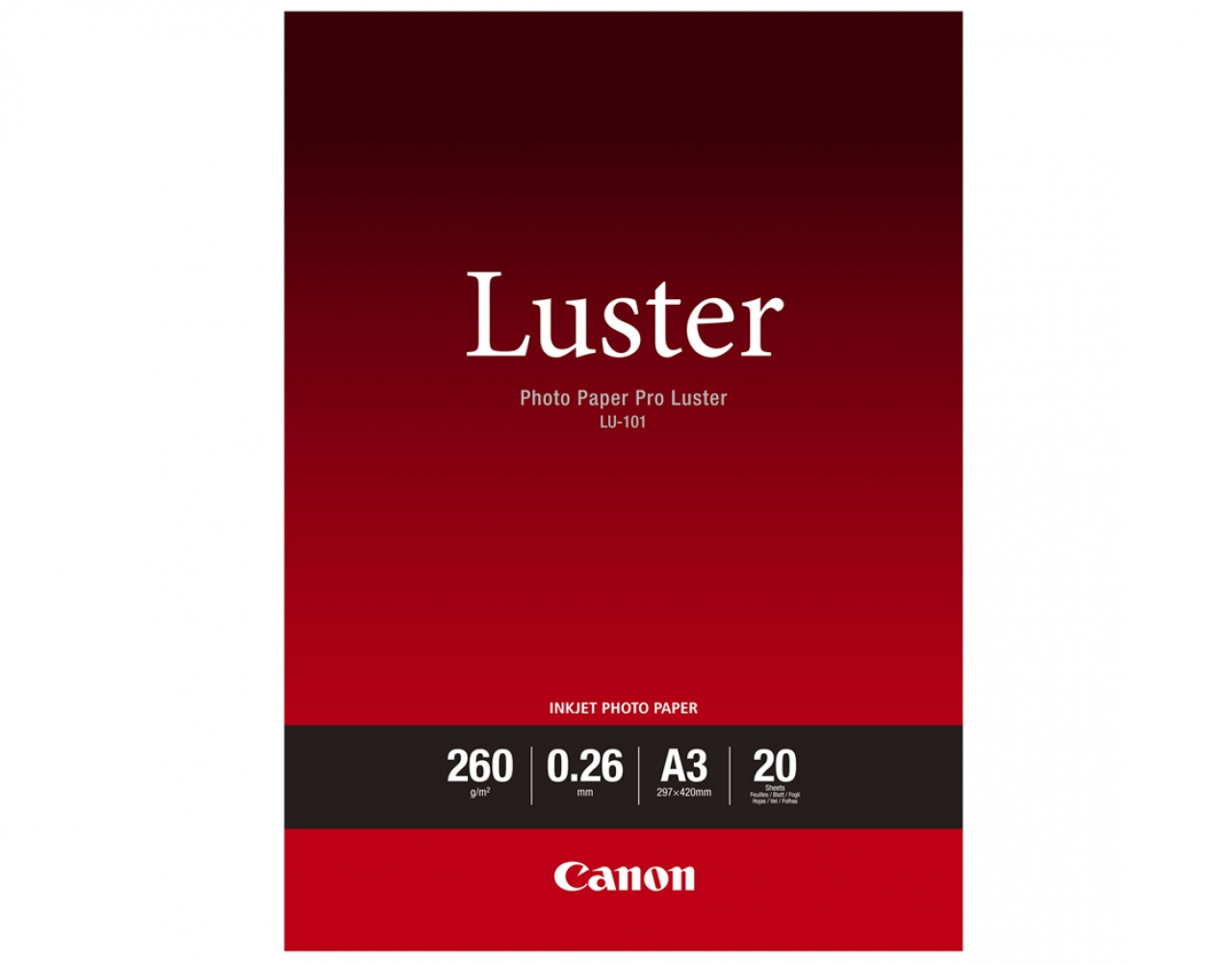 Canon Canon LU-101 Pro Luster, A3, 20 shts photo paper