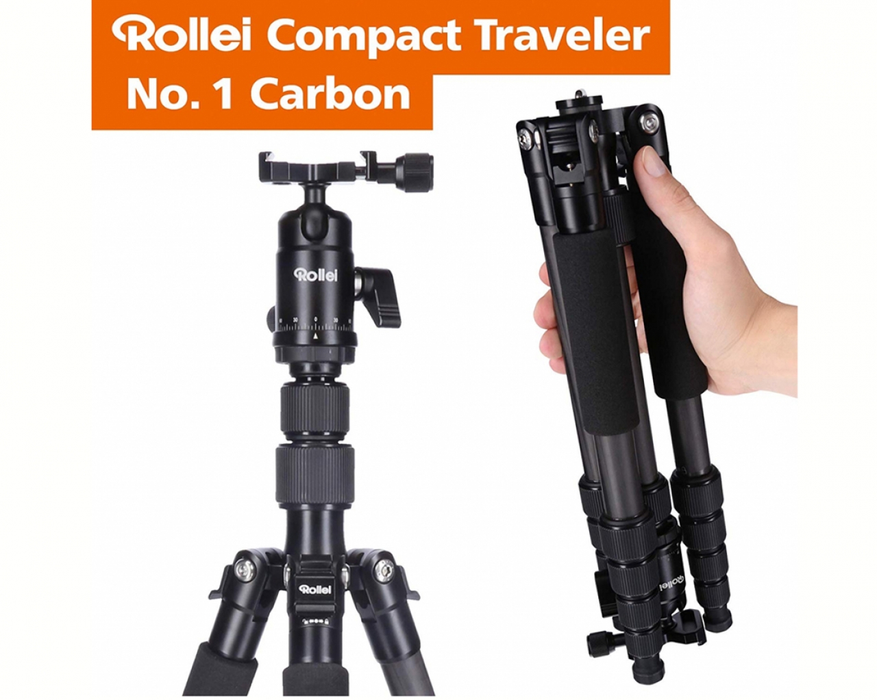 Rollei Rollei Compact Traveler No.1 Carbon Black