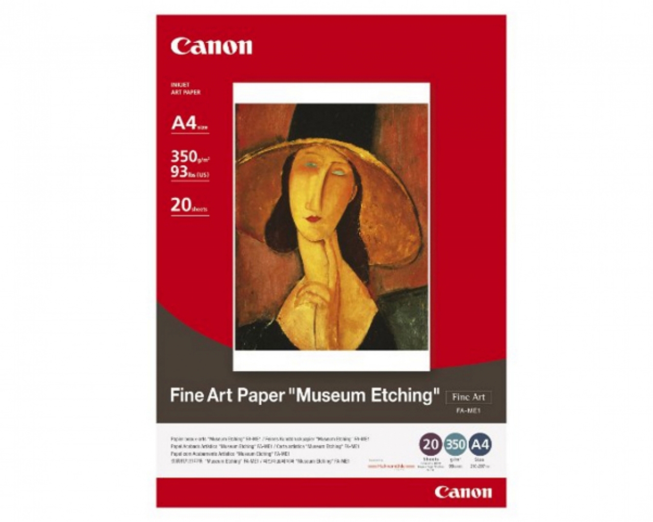 Canon Canon - Carta FA-ME1 A4  20F Fine Art 350 GR.