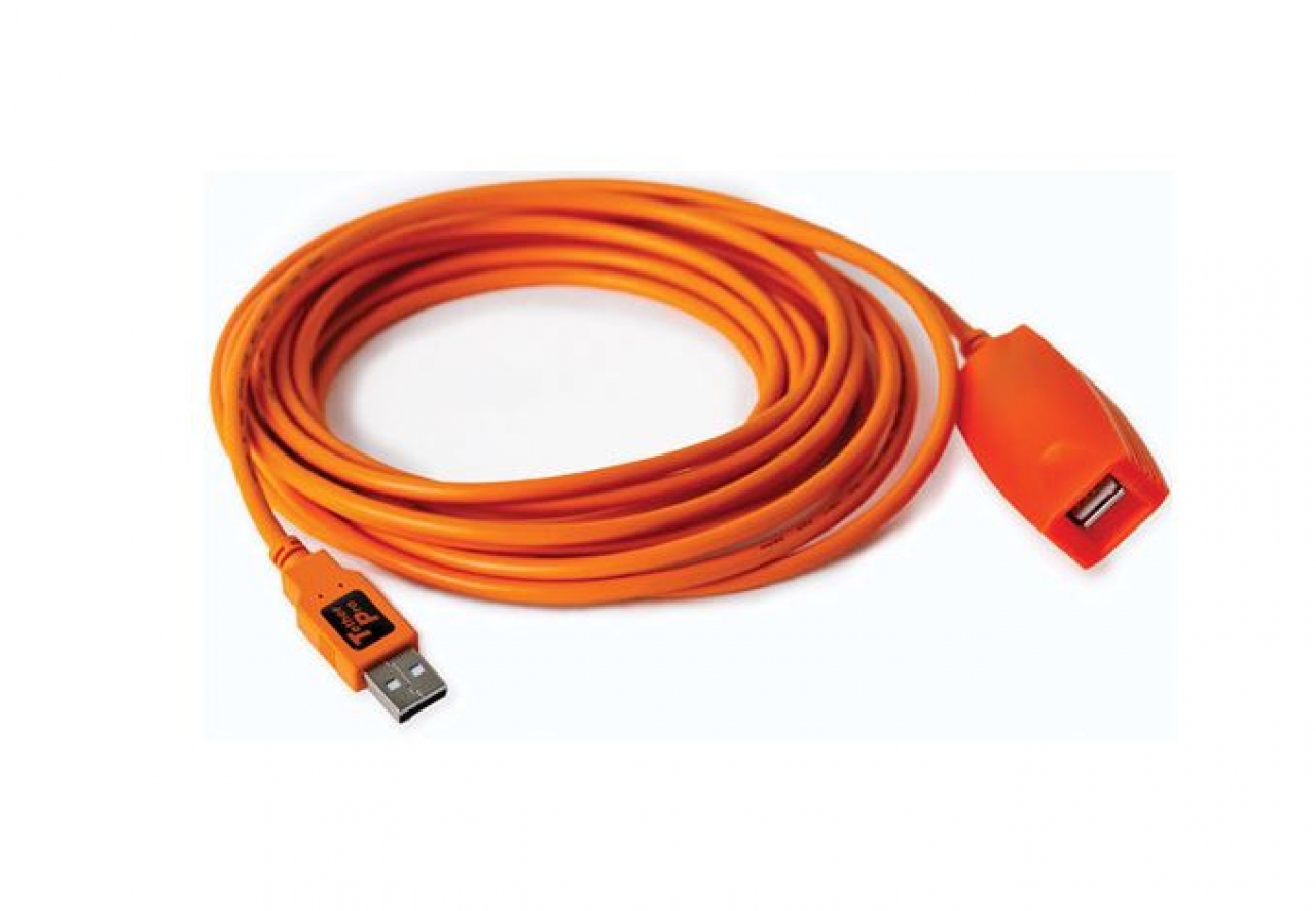 Tether tools Tether Tools - Extension active TetherPro USB 2.0, 16', ORG haute visibilité