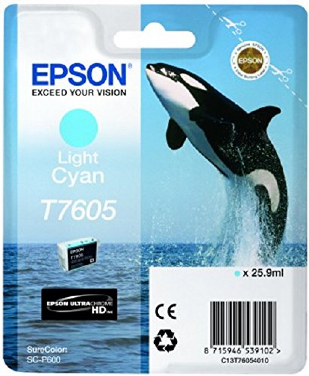 EPSON Cartouche EPSON T7605 cyan clair P600