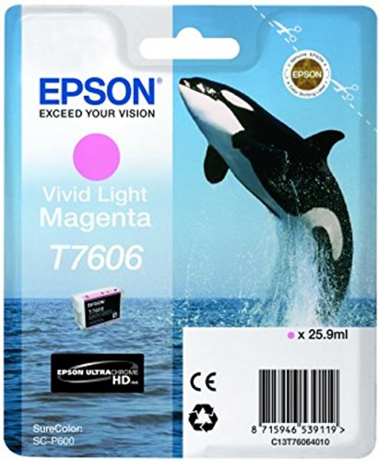 EPSON EPSON T7606 Vivid Light Magenta P600 Cartuccia