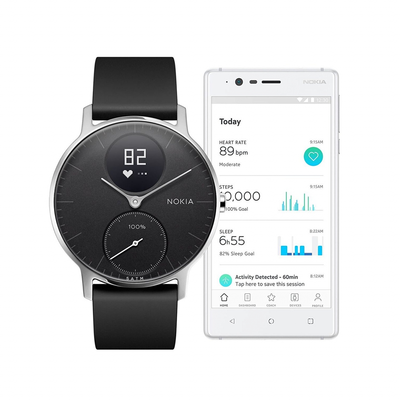 Nokia NOKIA - STEEL HR 40MM NERO