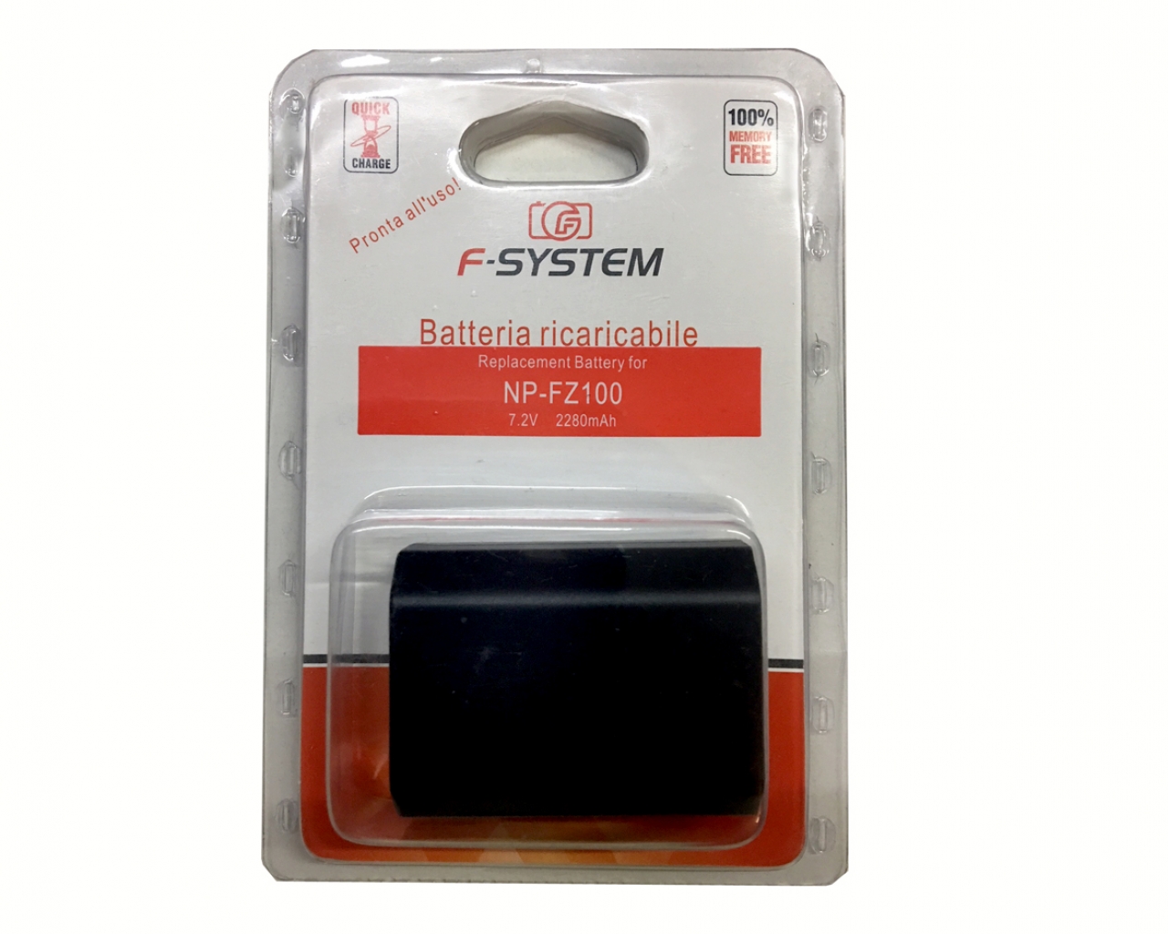 F-system F-System batteria compatibile NP-FZ100 2280mAh Sony