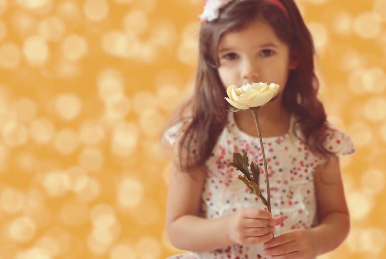 Fondali Fond en papier 1,21x3,6m - Bokeh doré