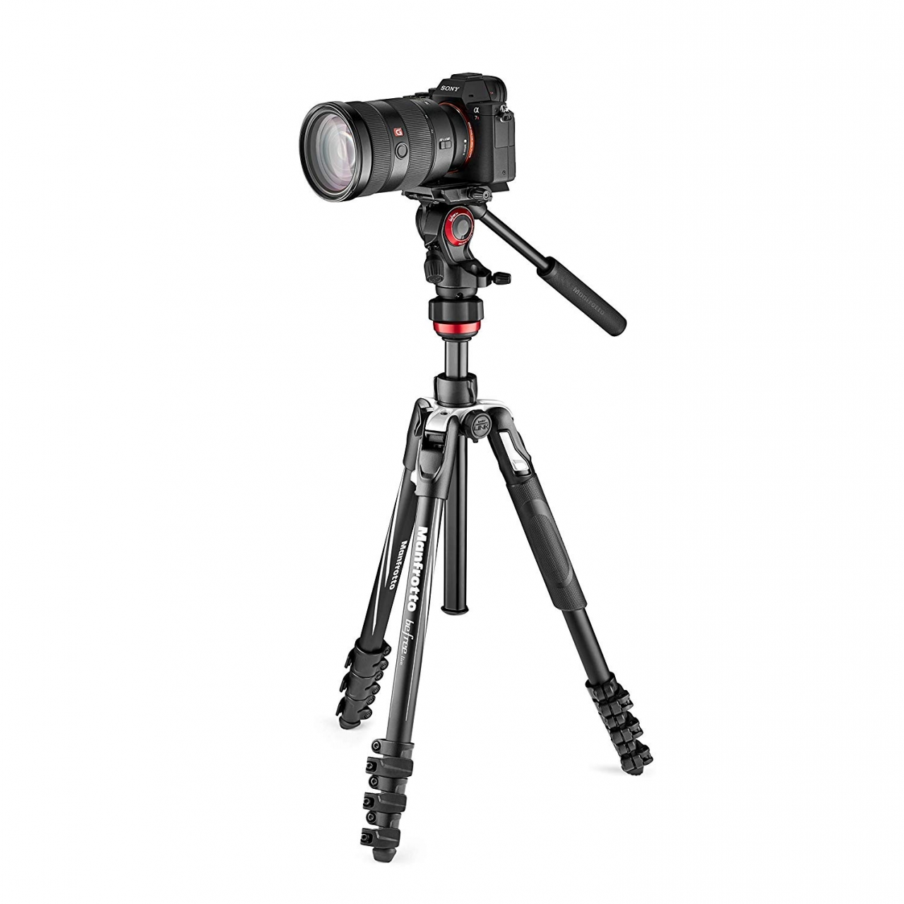 Manfrotto Manfrotto MVKBFRL-LIVE Kit Befree Live Leva con Testa Fluida MVH400AH in Alluminio