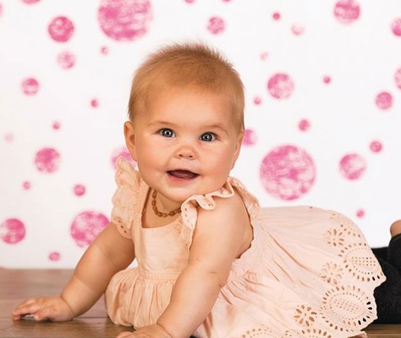 Fondali Fondale Carta 1.21x3.6m - Pois Rosa