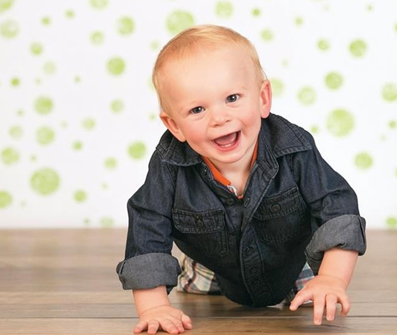 Fondali Fondale Carta 1.21x3.6m - Pois Verdi