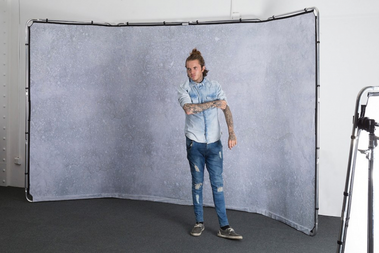 Lastolite Fond Panoramique Lastolite 4m couleur calcaire