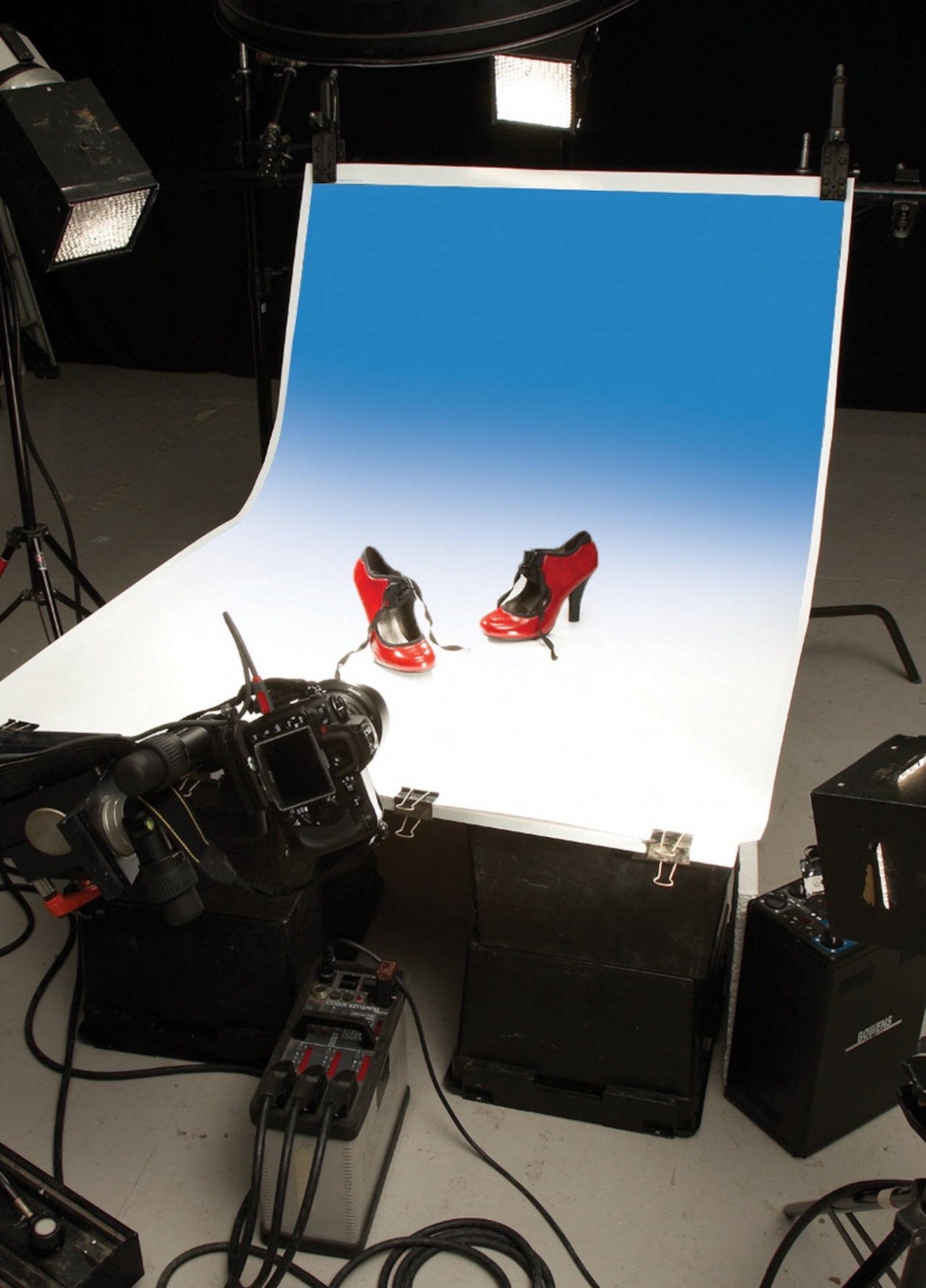 Colorama Colorama Colorgrad PVC Background 110 x 170cm White / Blue