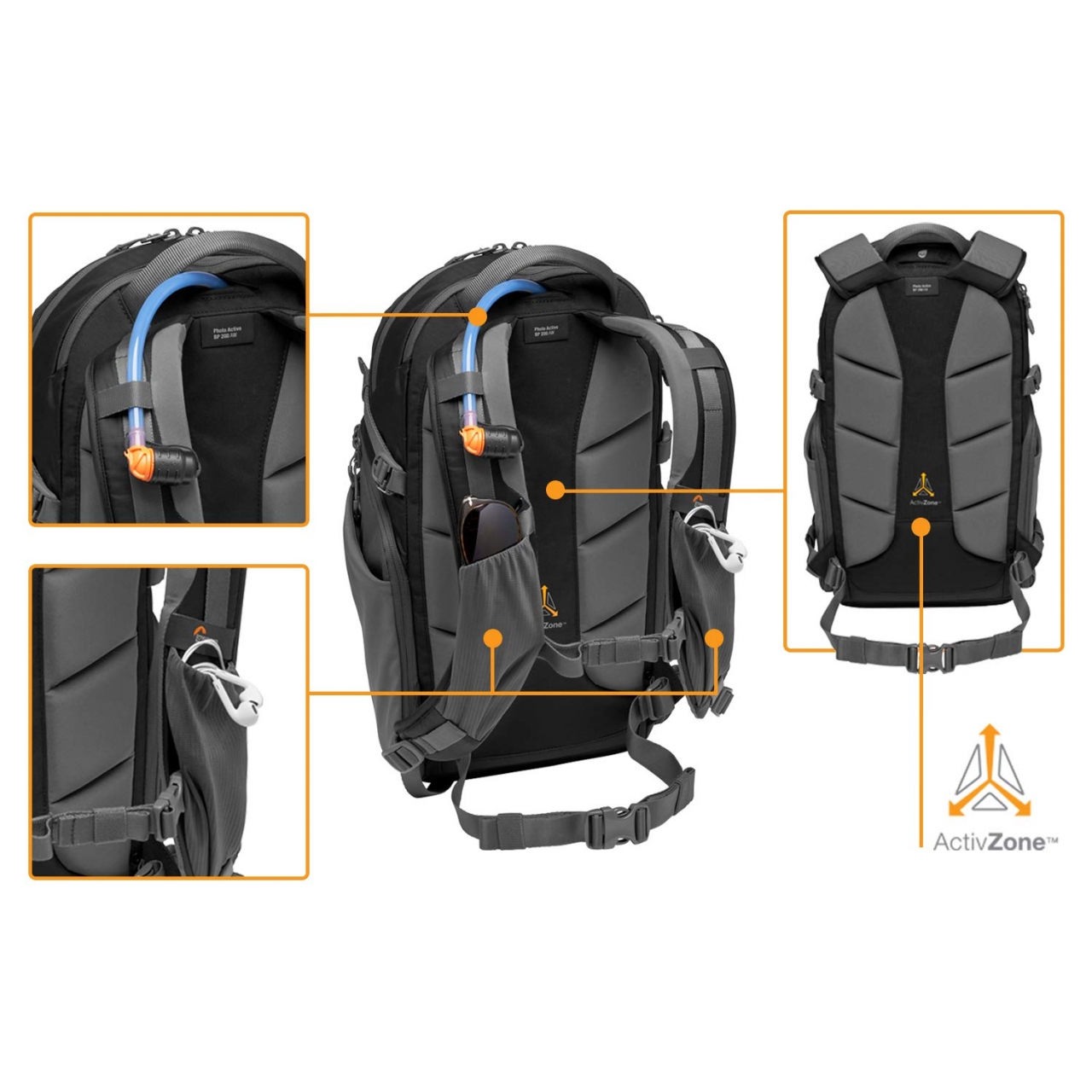 Lowepro Lowepro Zaino Photo Active 200 AW Nero e Grigio scuro