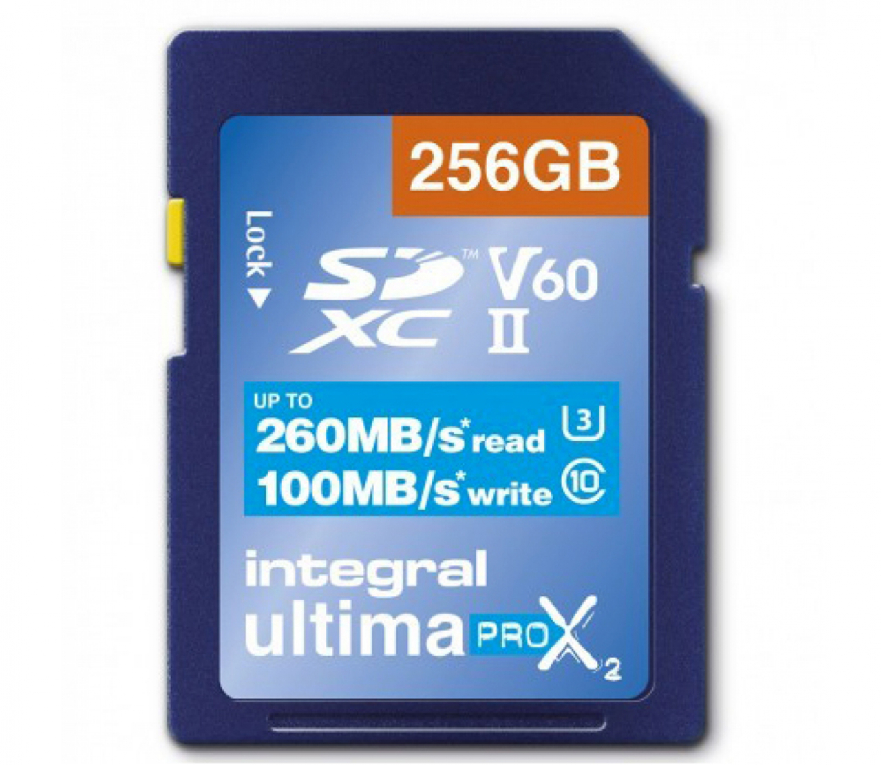 Integral Integral 256GB ULTIMAPRO X2 SDXC 260/100MB UHS-II V60
