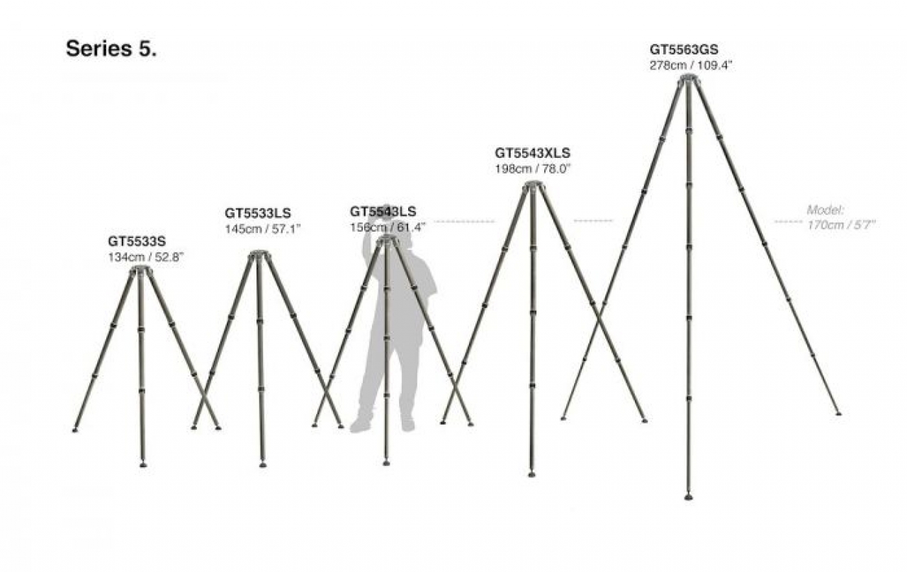 Gitzo GT5533S Gitzo Systematic treppiede, serie 5, 3 sezioni
