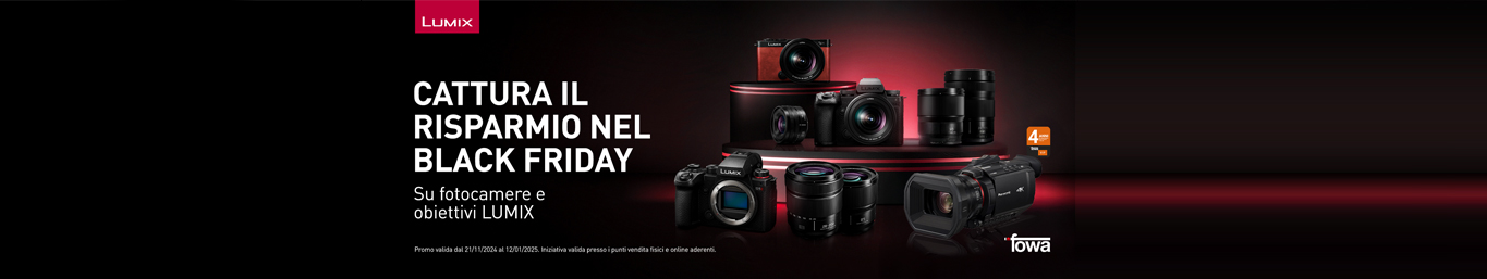 Panasonic Lumix Sconto In Cassa - fino al 12 gennaio 2025