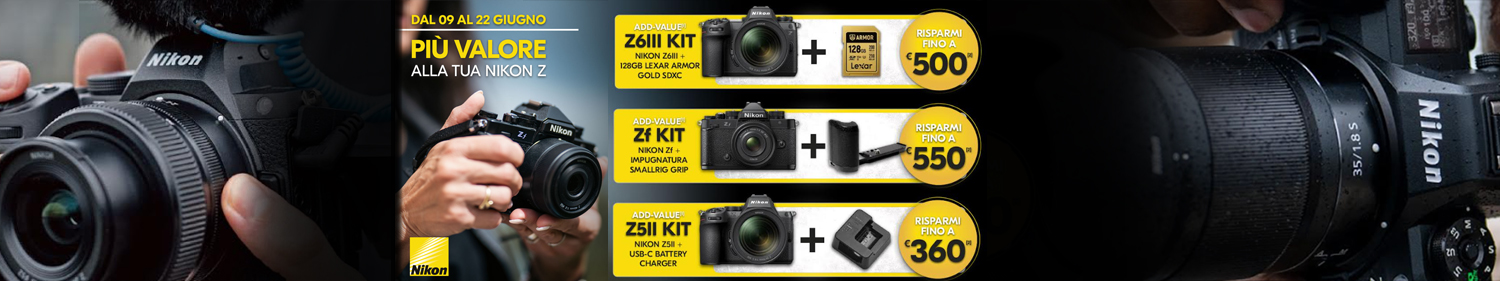 Più valore alla tua Nikon del 9 al 22 giugno 2025