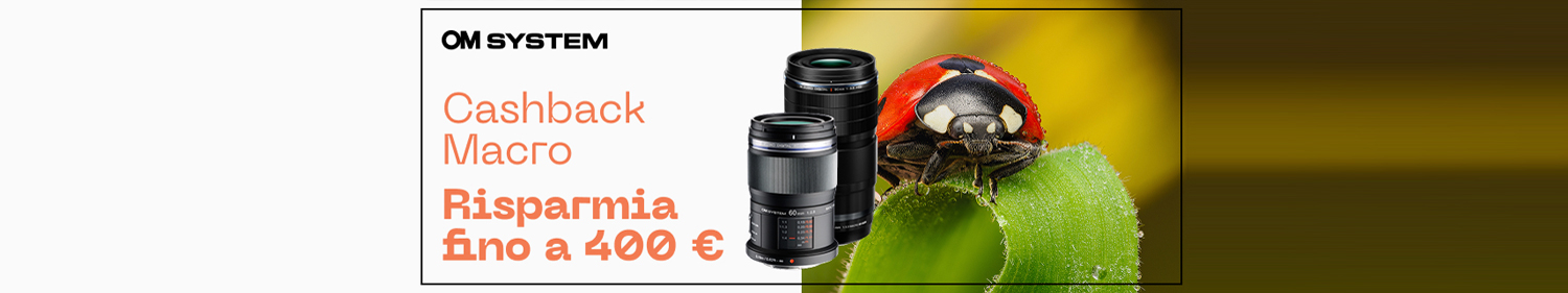 OM System - Cash Back fino al 28 settembre 2025