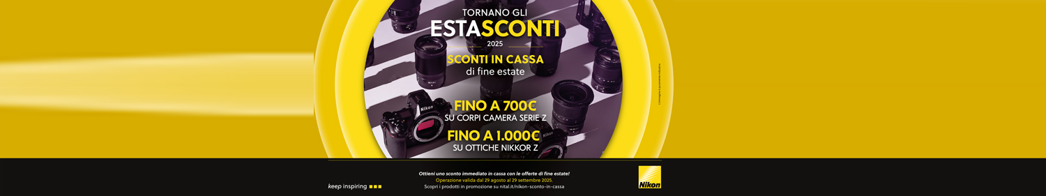 Nikon EstaSconti fino al 29 settembre 2025