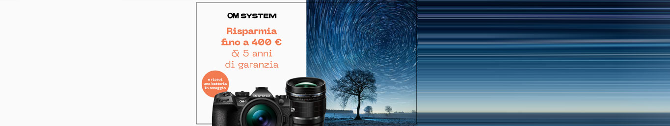 OM System Cashback BRIGHT NIGHTS fino al 06/04/26