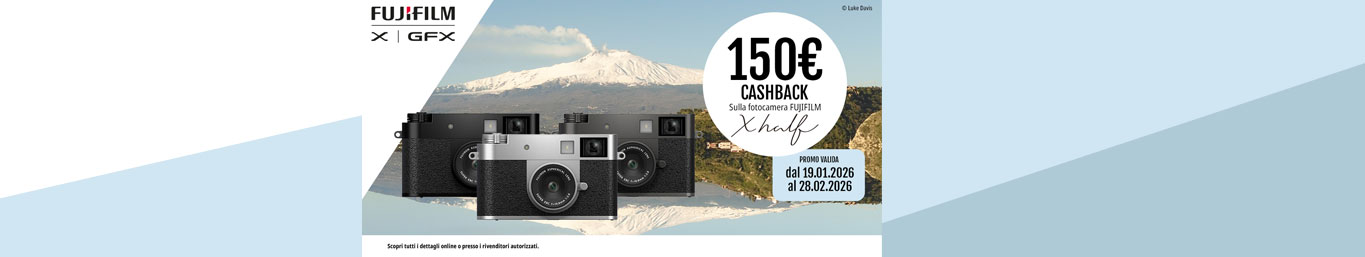 Fujifilm X-Half Cashback fino al 28/02/26