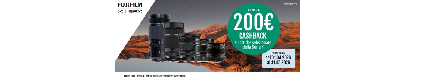 FUJIFILM Cashback Ottiche Landscape fino al 31/05/26