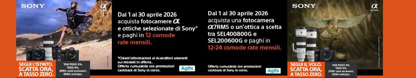 Sony Tasso Zero fino al 30 aprile 2026