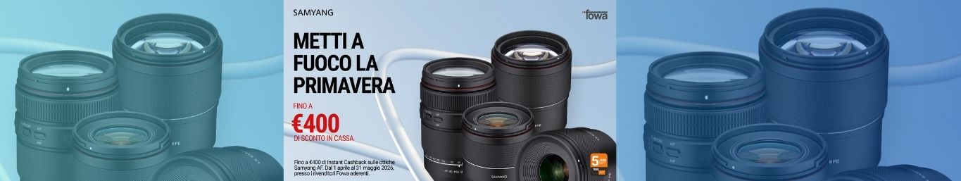 Samyang Sconto in cassa dal 1 Aprile al 31 Maggio 2026