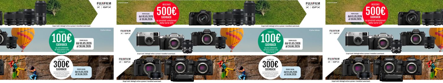 Fujifilm Summer Cashback 1 maggio al 30 giugno 2026