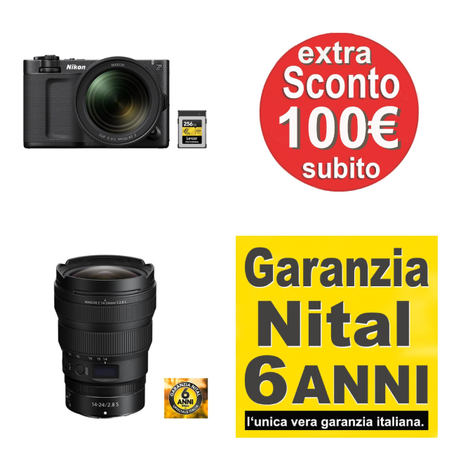 Nikon Nikon ZR CINEMA + Z 24-70 f/4 S + 256GB CFexpress Gold Gar. Nital